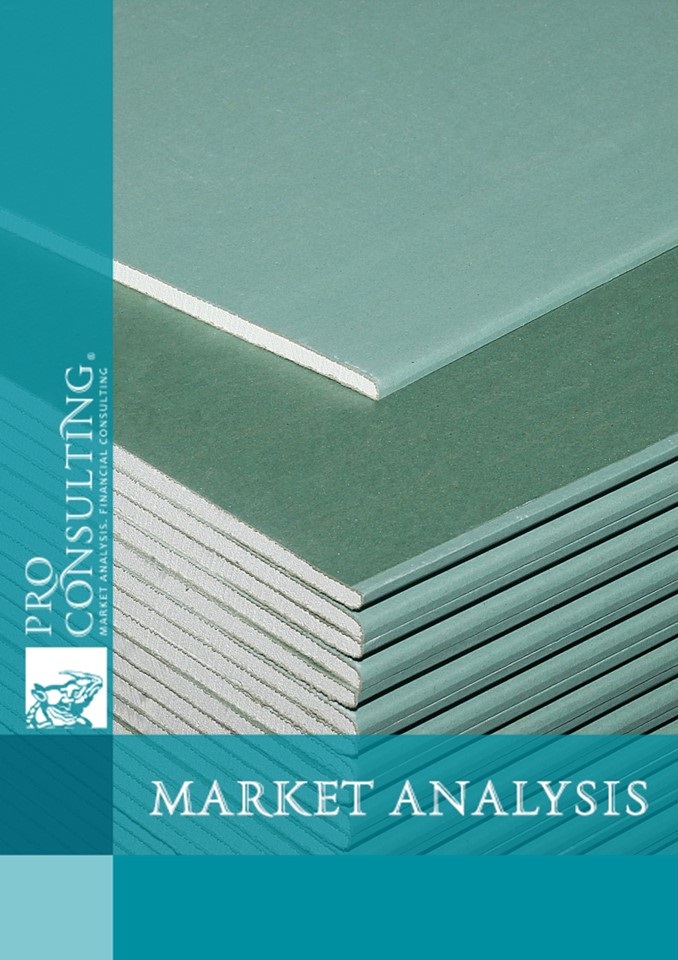 Analytical note on the plasterboard market in Ukraine. 2024 year